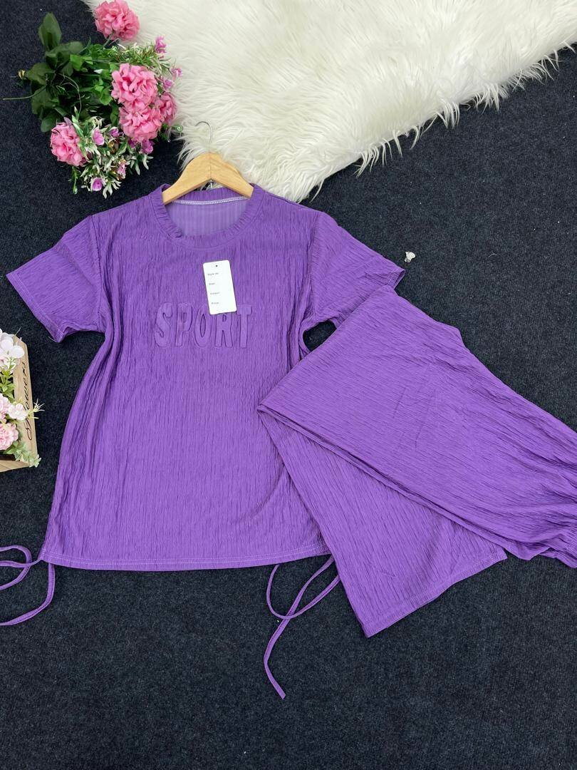 Side Ruched ladies 2 Piece Dresses