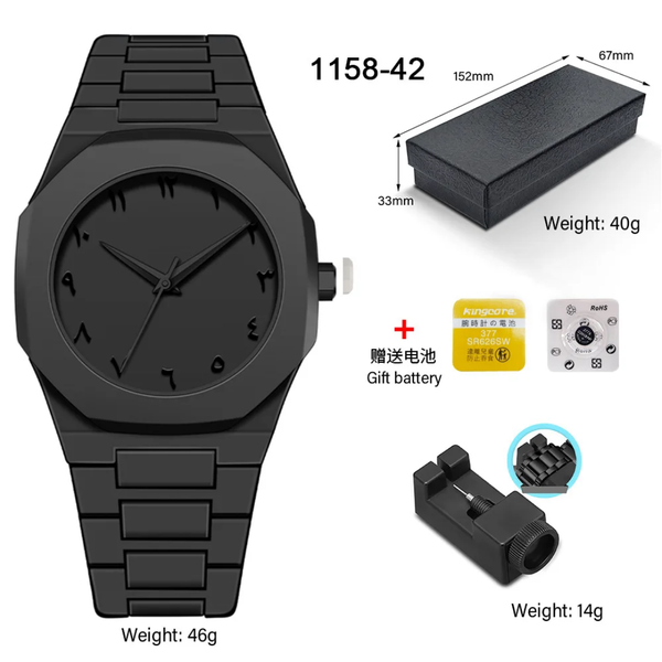 Montre noire minimal original