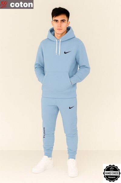 Survêtement bleu en coton