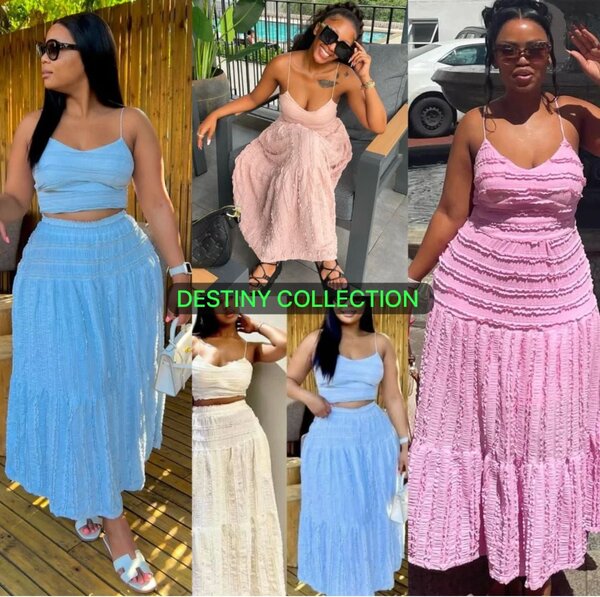 Ensemble jupe et haut d'été