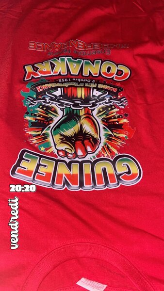 T-shirts célébration Guinée