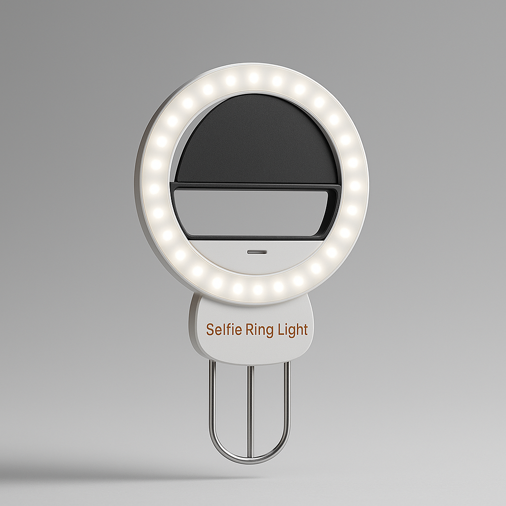 Portable selfie ringlight