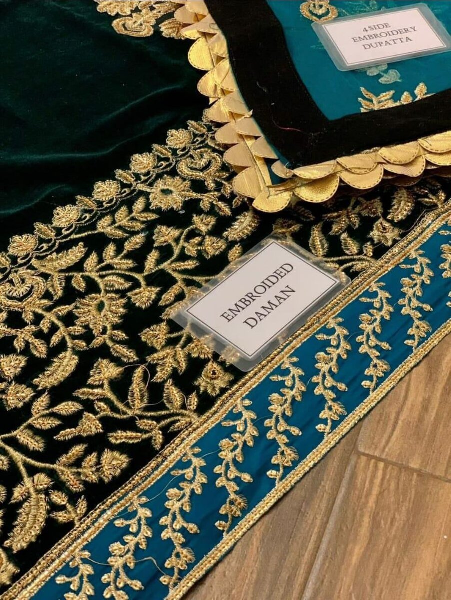 Valvet collection unstitch 3 pc