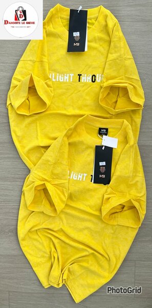 T-shirt jaune unisexe tendance