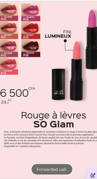 Rouge à lèvres lumineux