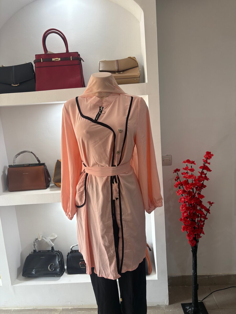 Veste longue élégante femme