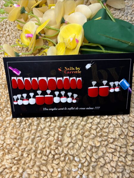 Ongles Press-Ons Rouge