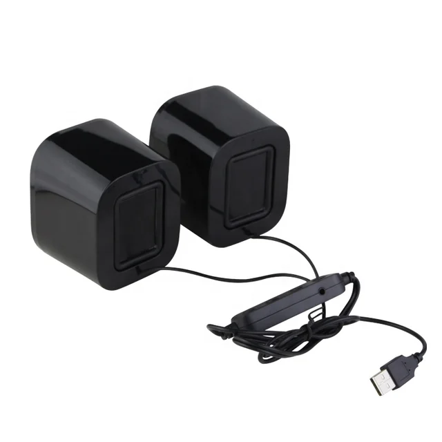 Kisonli X29 Portable Wired USB Speakers with LED Light