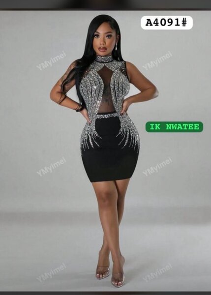 Robe de soirée scintillante