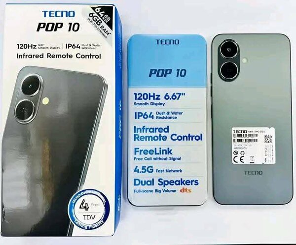 TECNO Pop 10 Smartphone 64GB