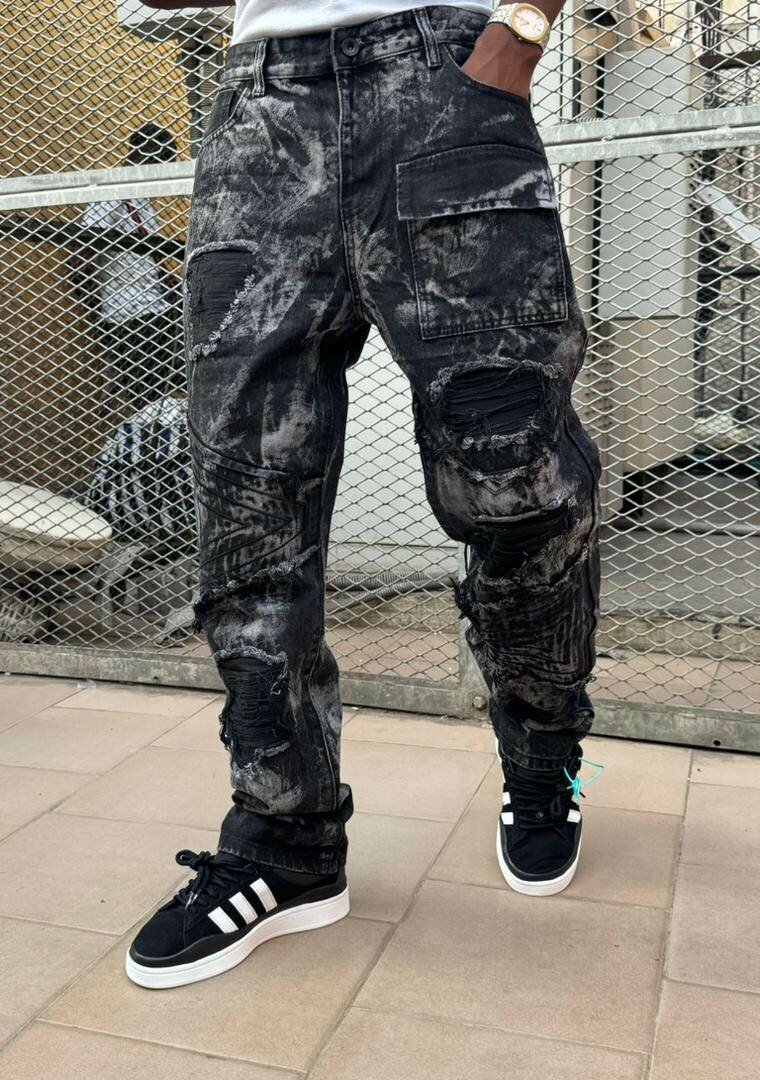 Jean cargo modern homme