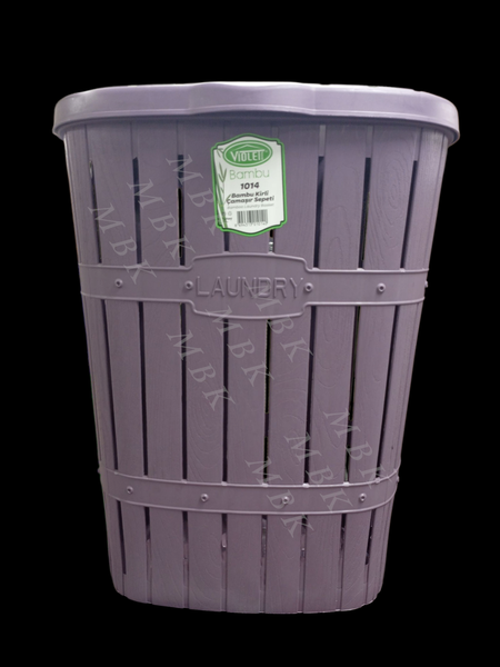 Panier à linge en plastique violet