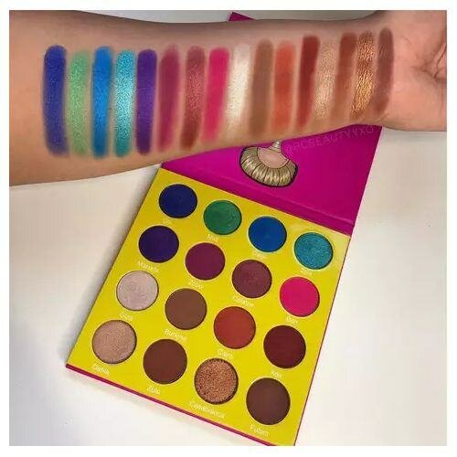 Palette de fards à paupières colorée