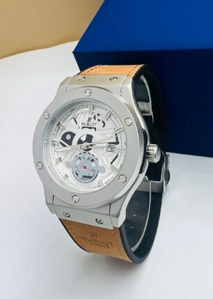 Montre homme marron clair