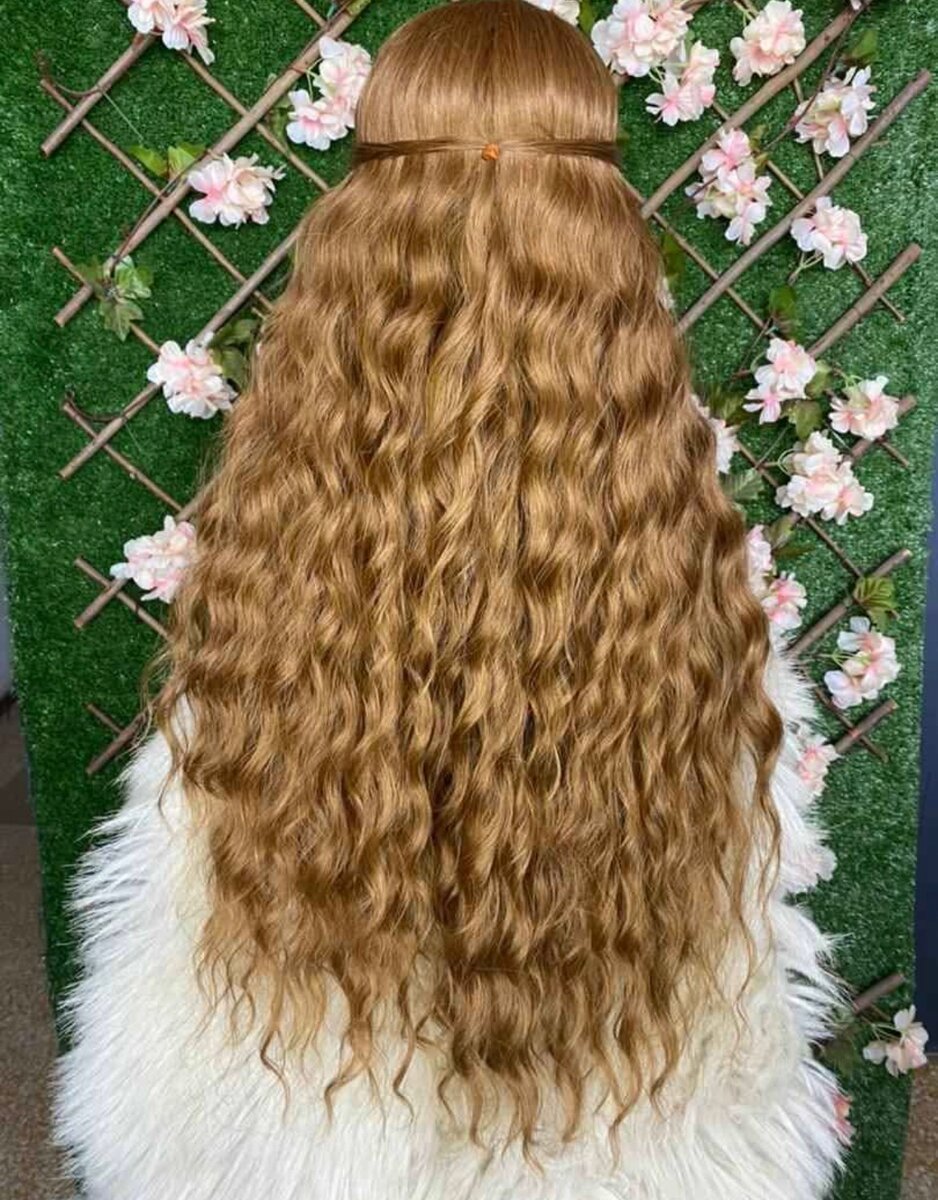 Perruque longue ondulée femme