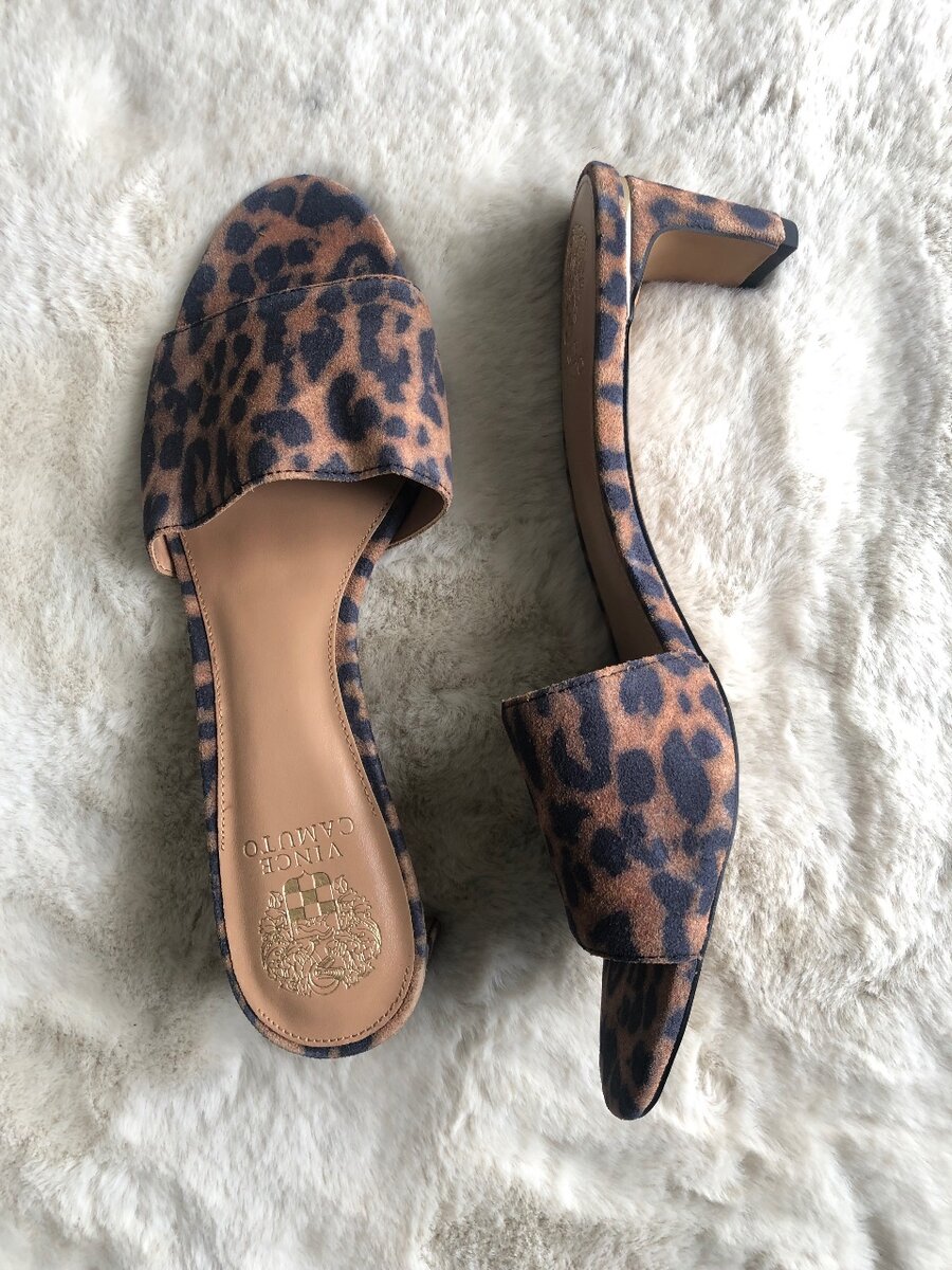 Demi talon cuir et transparent