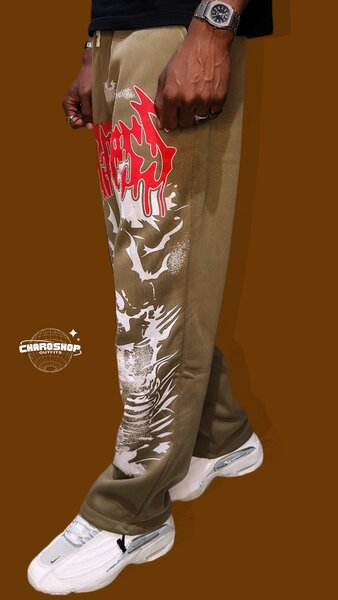 Pantalon streetwear graphique