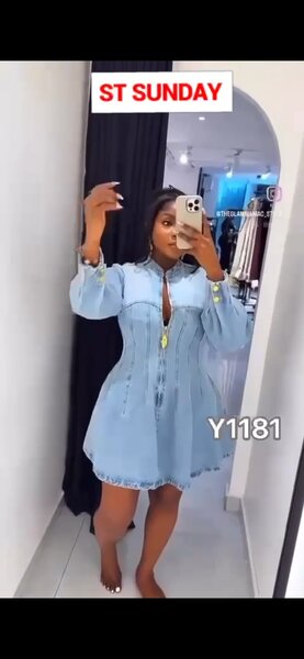 Robe en jean élégante