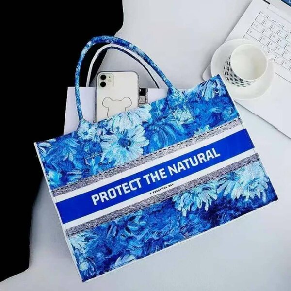 Sac cabas imprimé floral unique