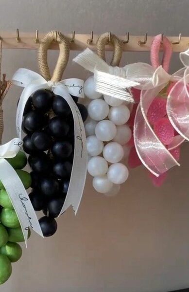 Décoration grappes de raisins