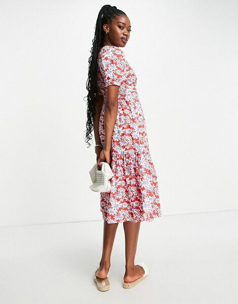 Asos floral midi dress