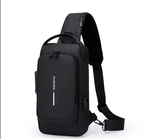 Sac bandoulière antivol homme