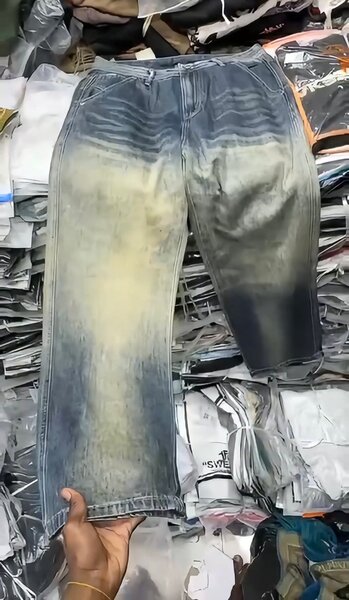 Pantalon Jean Baggy Délavé