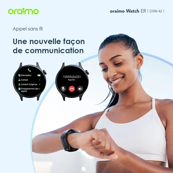 Oraimo Montre Connectée ER AMOLED