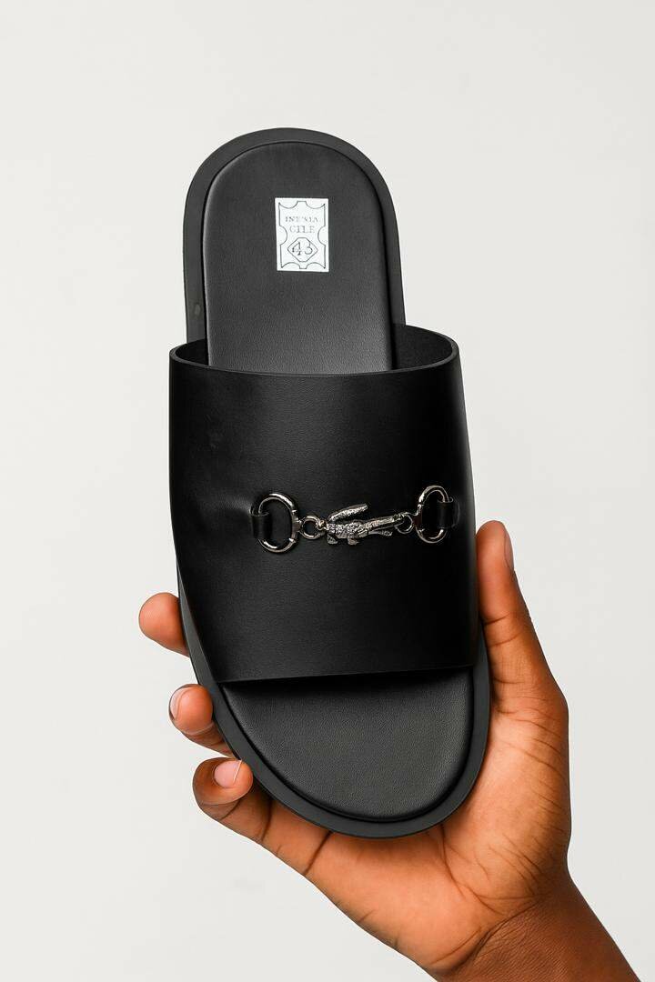 Mules Noires Élégantes pour Hommes