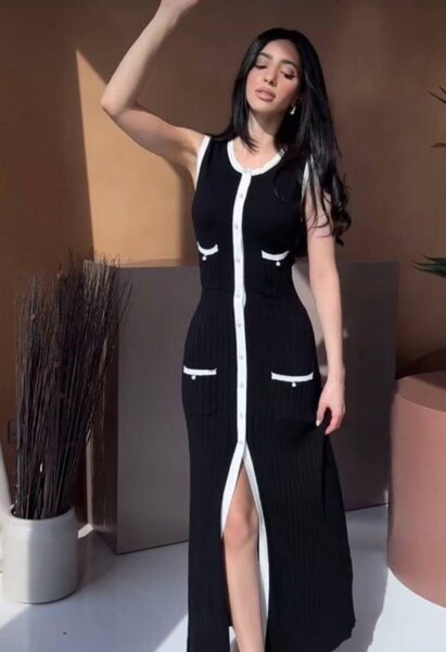 Robe Élégante en Maille Femme