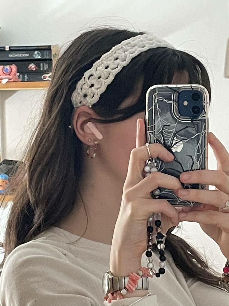 Bandeaux en crochet colorés