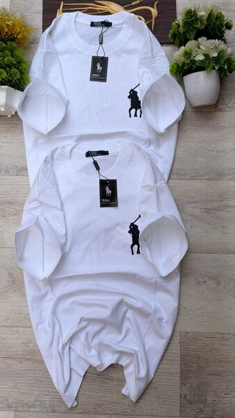 T-shirt en coton blanc casual