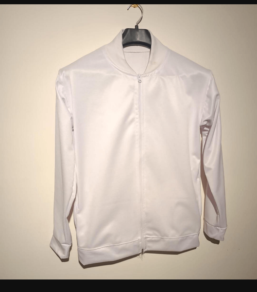 Men's plain Polyester Collared Jacket