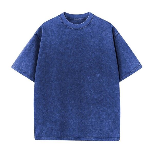 T-shirt bleu délavé