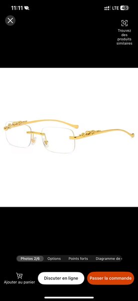 Lunettes élégantes dorées