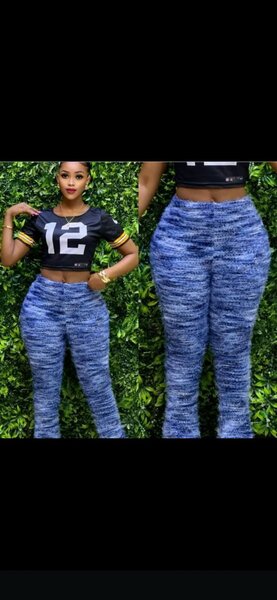 Pantalons tricotés confort femme