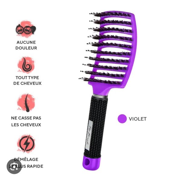 Brosse démêlante anti-douleur