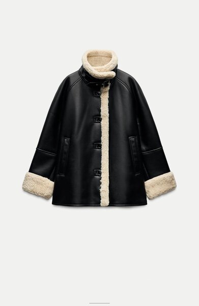 Zara НОВАЯ дубленка