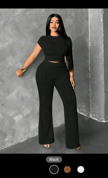 Ensemble crop top et pantalon stylé