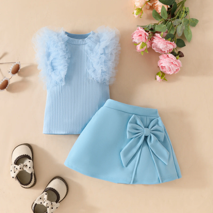 Ensemble petite fille haut jup