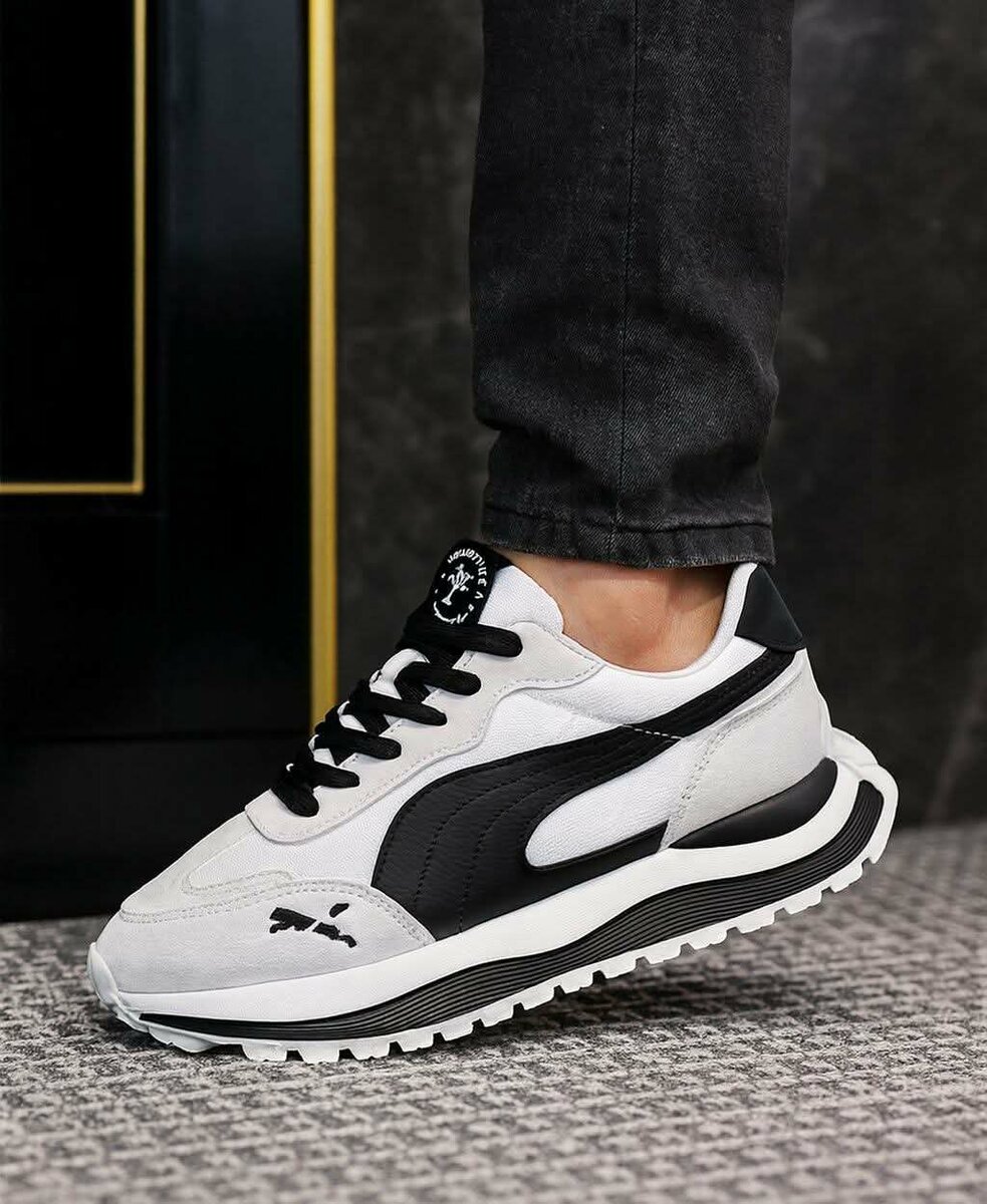 Sneakers tendance noir et blanc