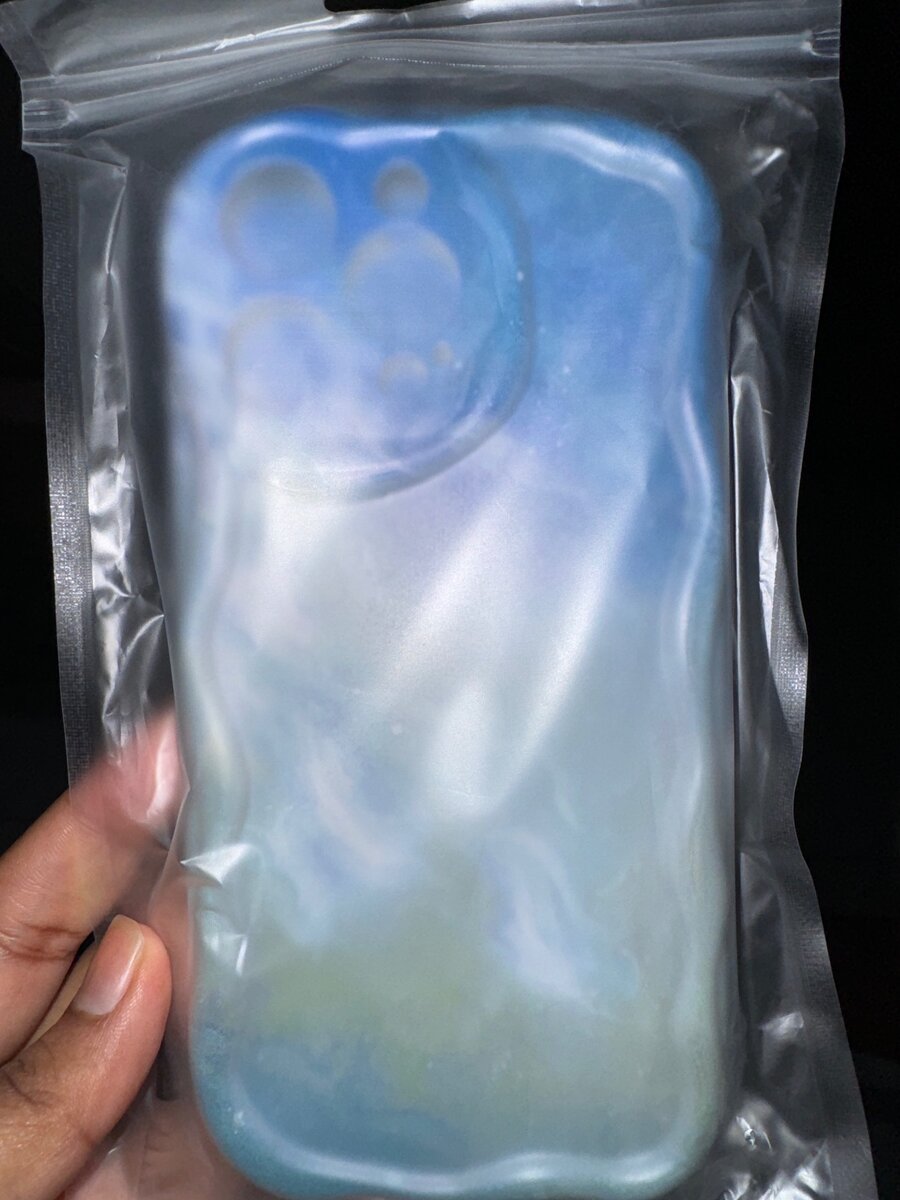Sky blue themed 15 pro max phone case