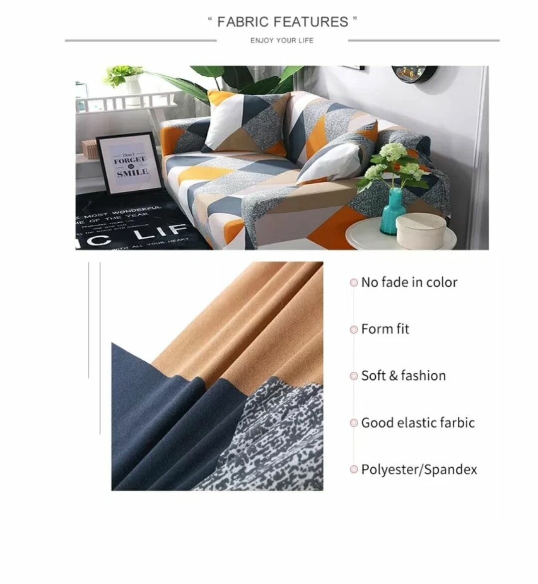 ANTI-SLIP SOFA SLIPCOVER SOFT ELASTIC COUCH COVER