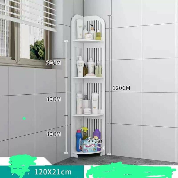 Étagère d'angle de salle de bain
