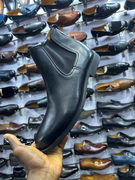 Bottes Chelsea en cuir homme