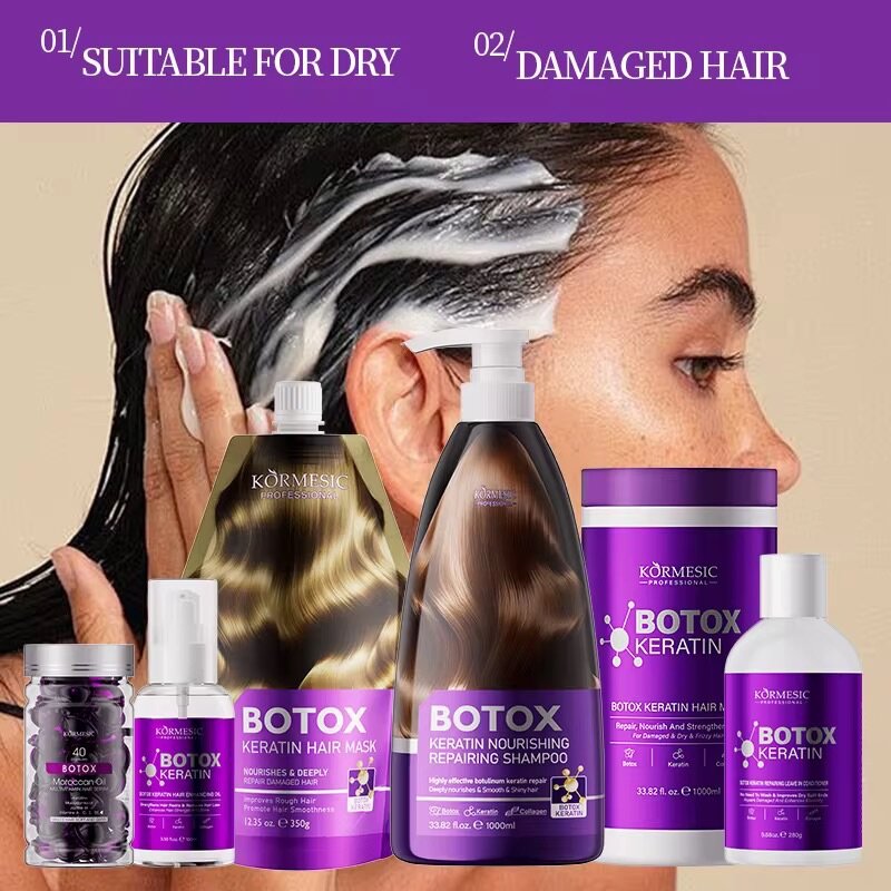 Huile Kératine Botox Cheveux