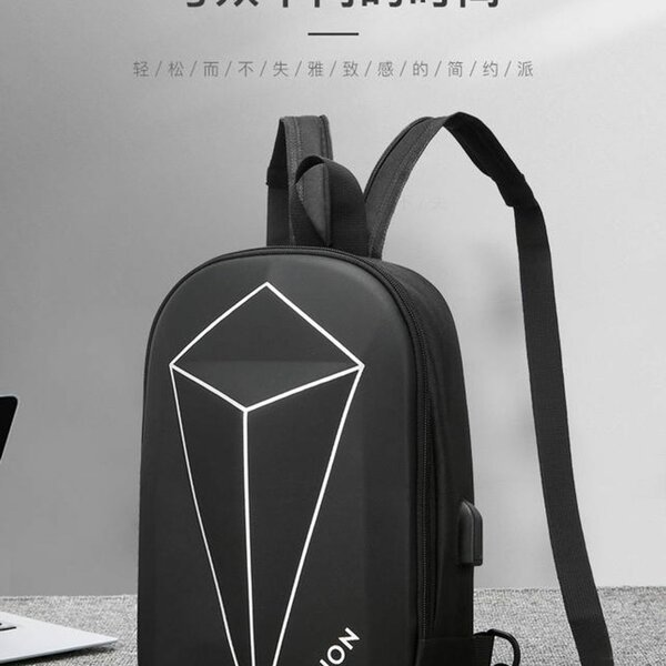 Fashionable Large Shoulder USB Backpack
