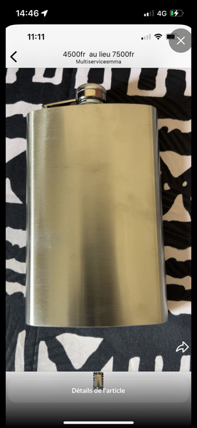 Flasque en acier inoxydable