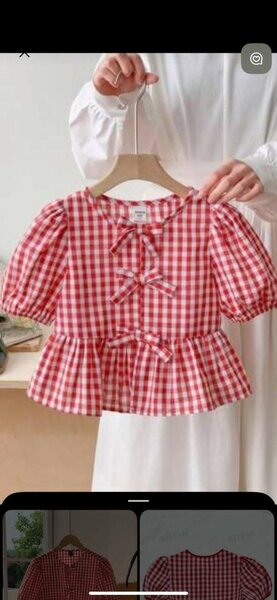 Ensemble Vichy Enfant Rouge