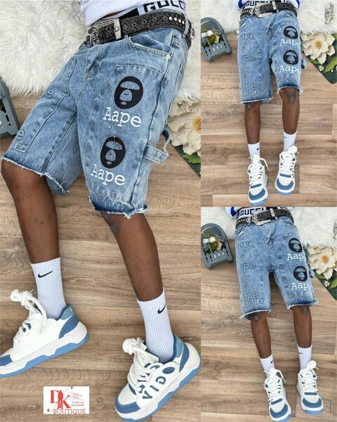 Shorts en jean pour homme Aape